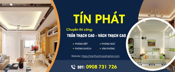 Thi công trần thạch cao Tín Phát